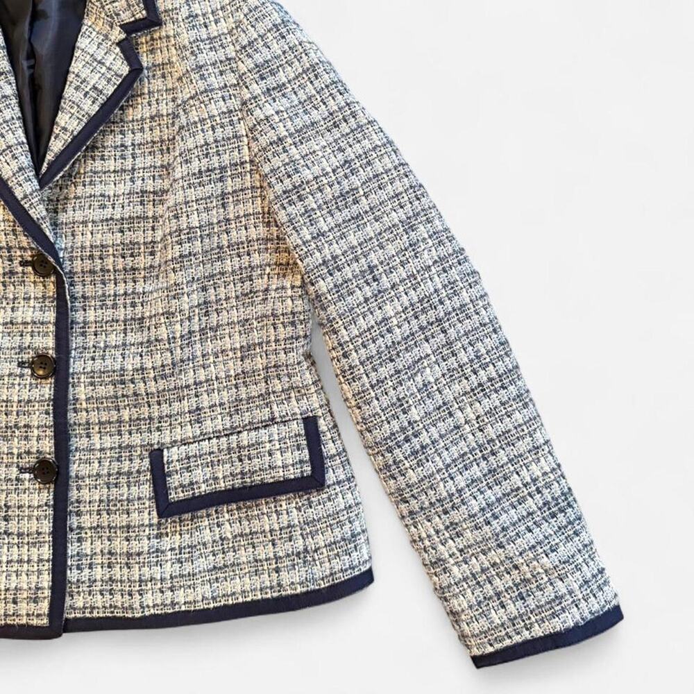 Talbots blue white tweed - Picture 2 of 3